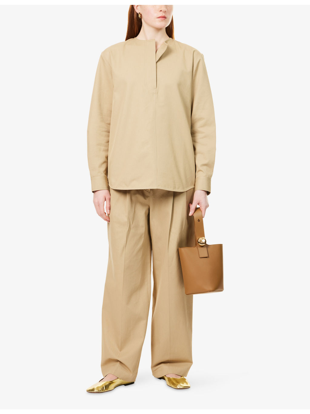 Relaxed-Fit Straight-Leg Cotton Chino Trousers - 2