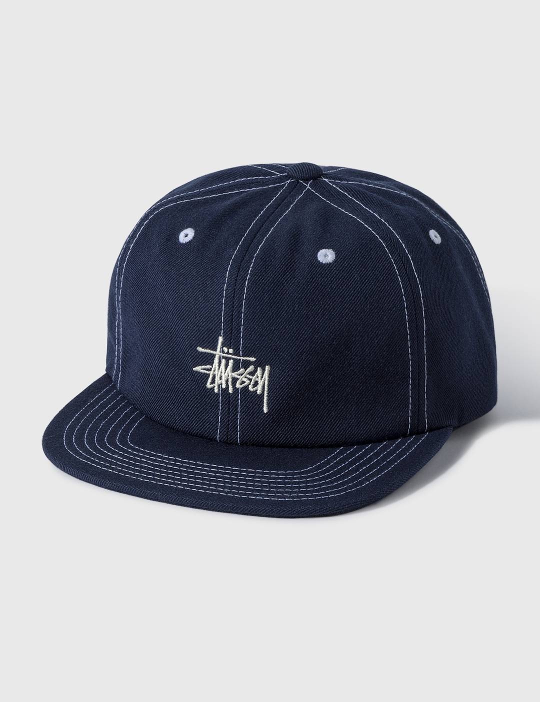 Contrast Stitch Stock Cap - 1