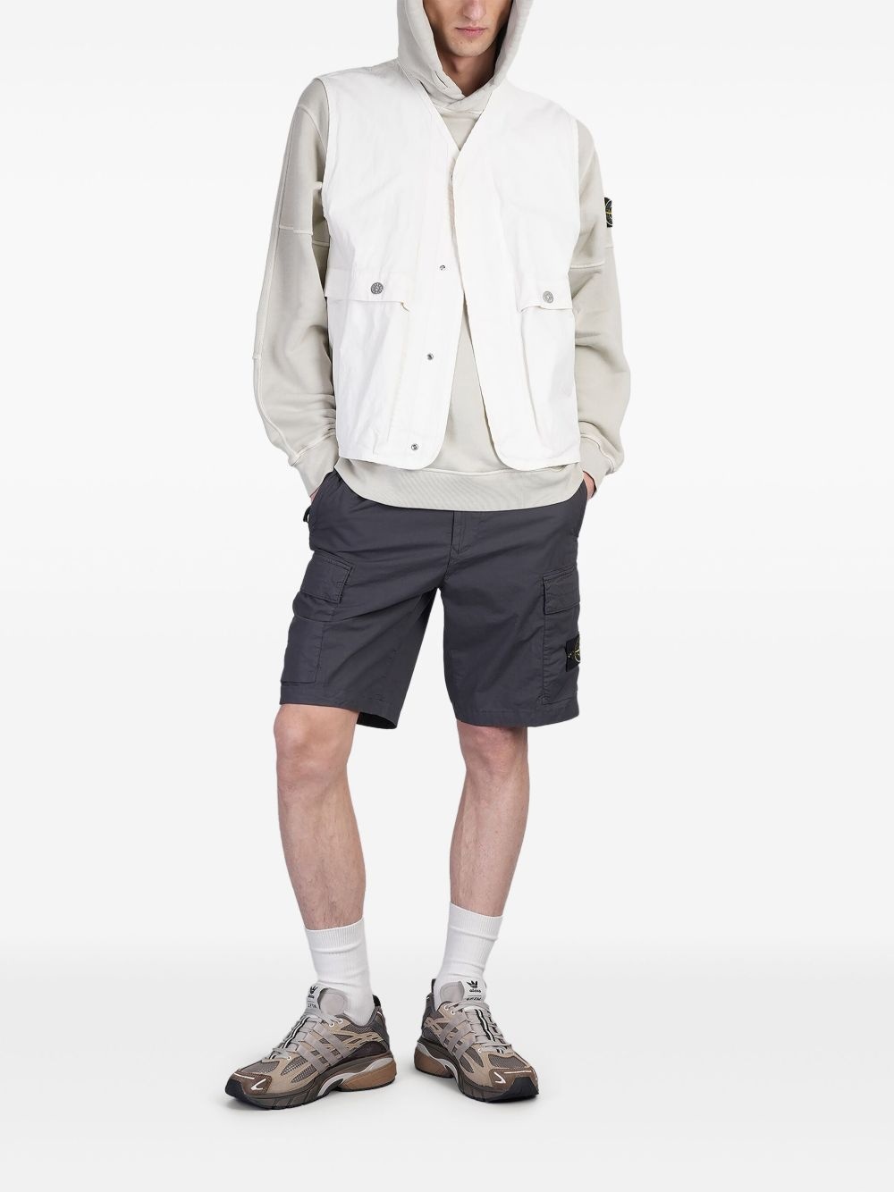 Compass-badge hooded jacket - 2
