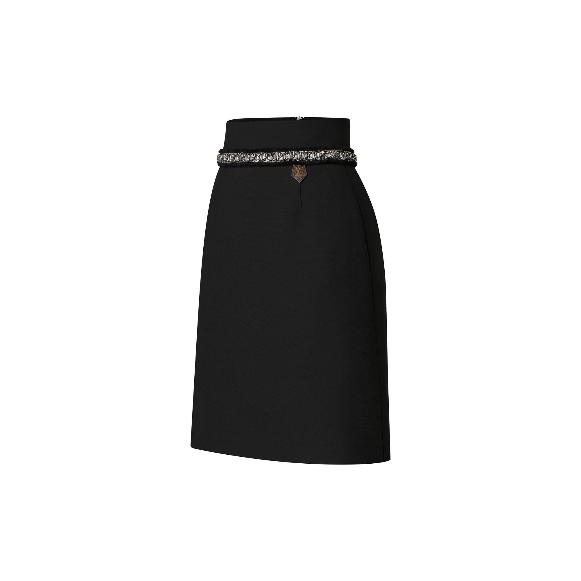 Rhinestone Trim Skirt - 2