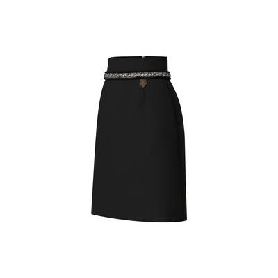 Louis Vuitton Rhinestone Trim Skirt outlook