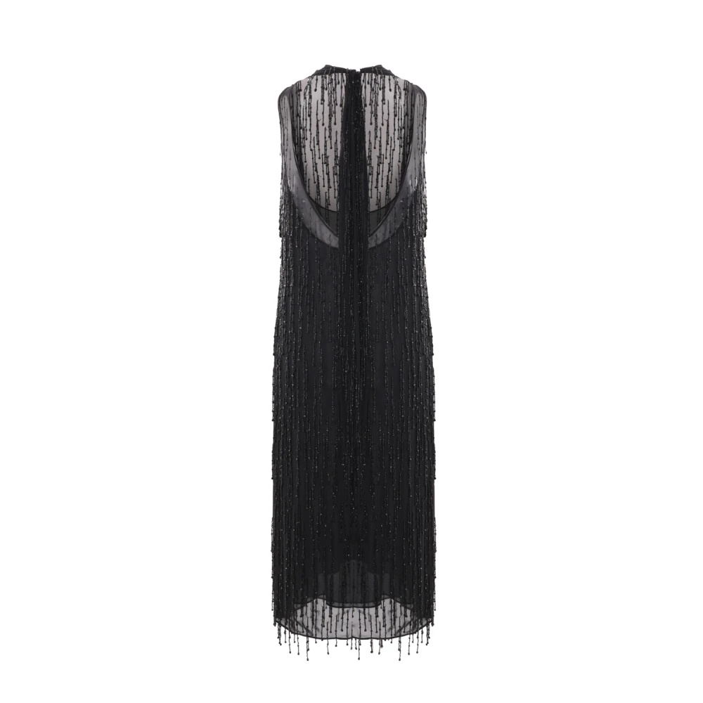 ワンピースその他 BLUMARINE GEORGETTE SLEEVELESS DRESS WITH BEAD FRINGING 24977545_55235398_600.jpg
