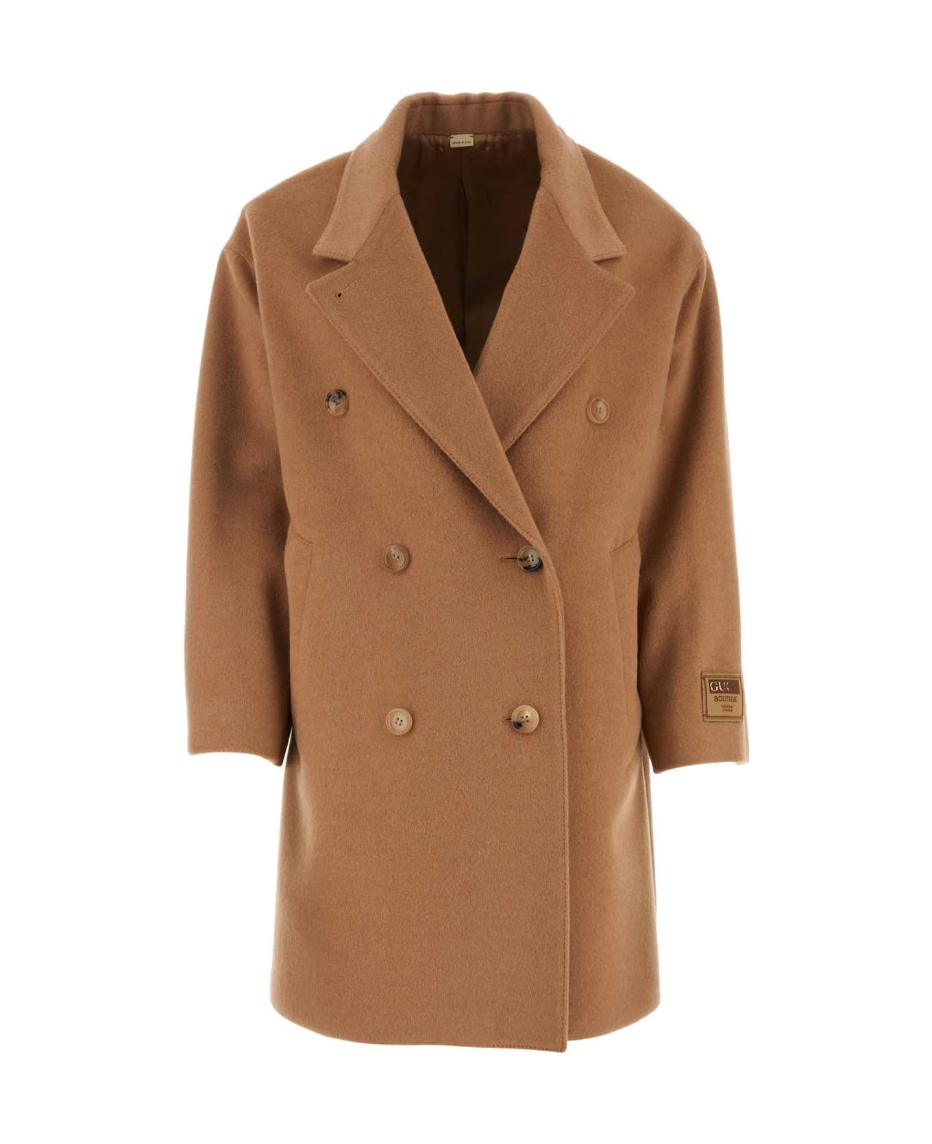 コート GUCCI FW23 Cappuccino wool coat (745494Z2896 2602) GUCCI Cappuccino Wool Coat | italist | REVERSIBLE