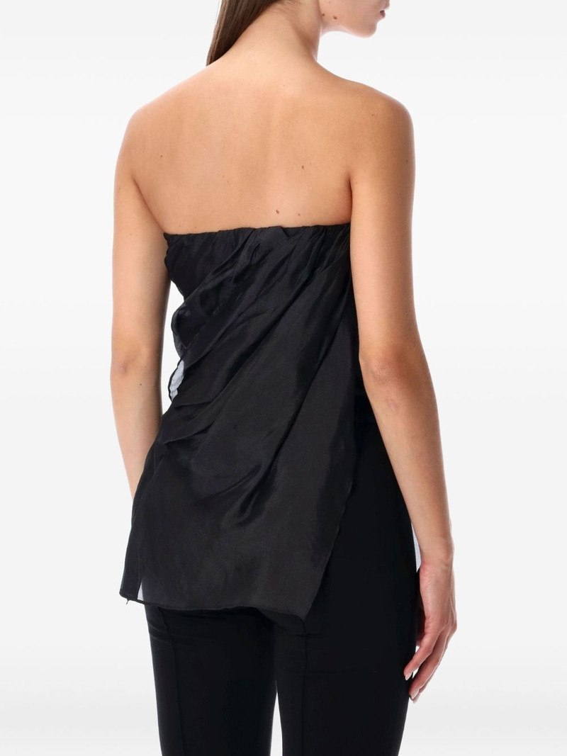 The . Garment Gilian draped-effect strapless top outlook