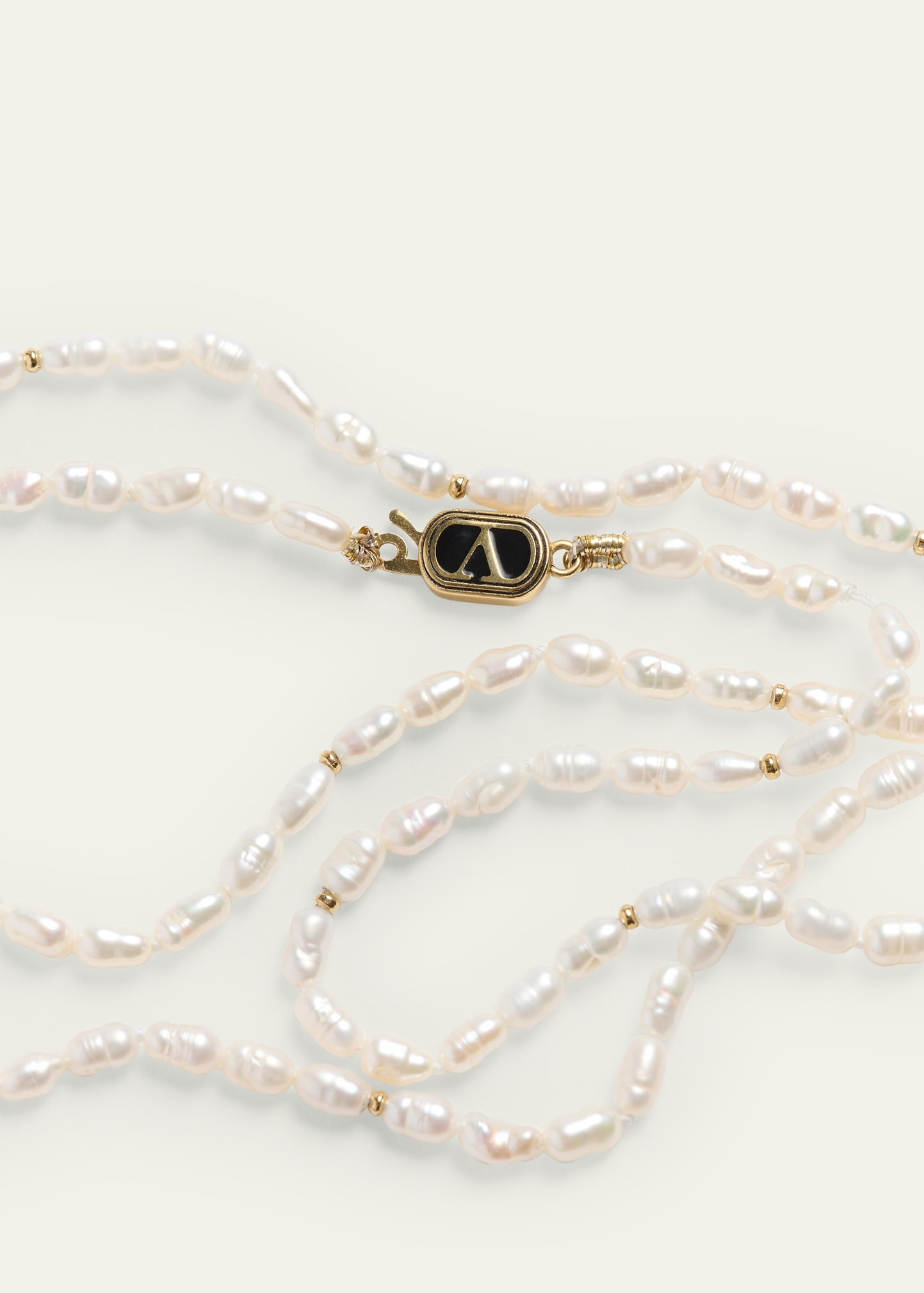 Men's Oval Pearl Necklace - 2