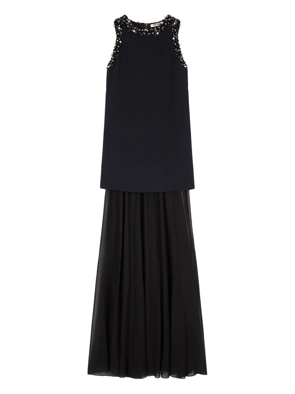 beaded-embellished gown - 1