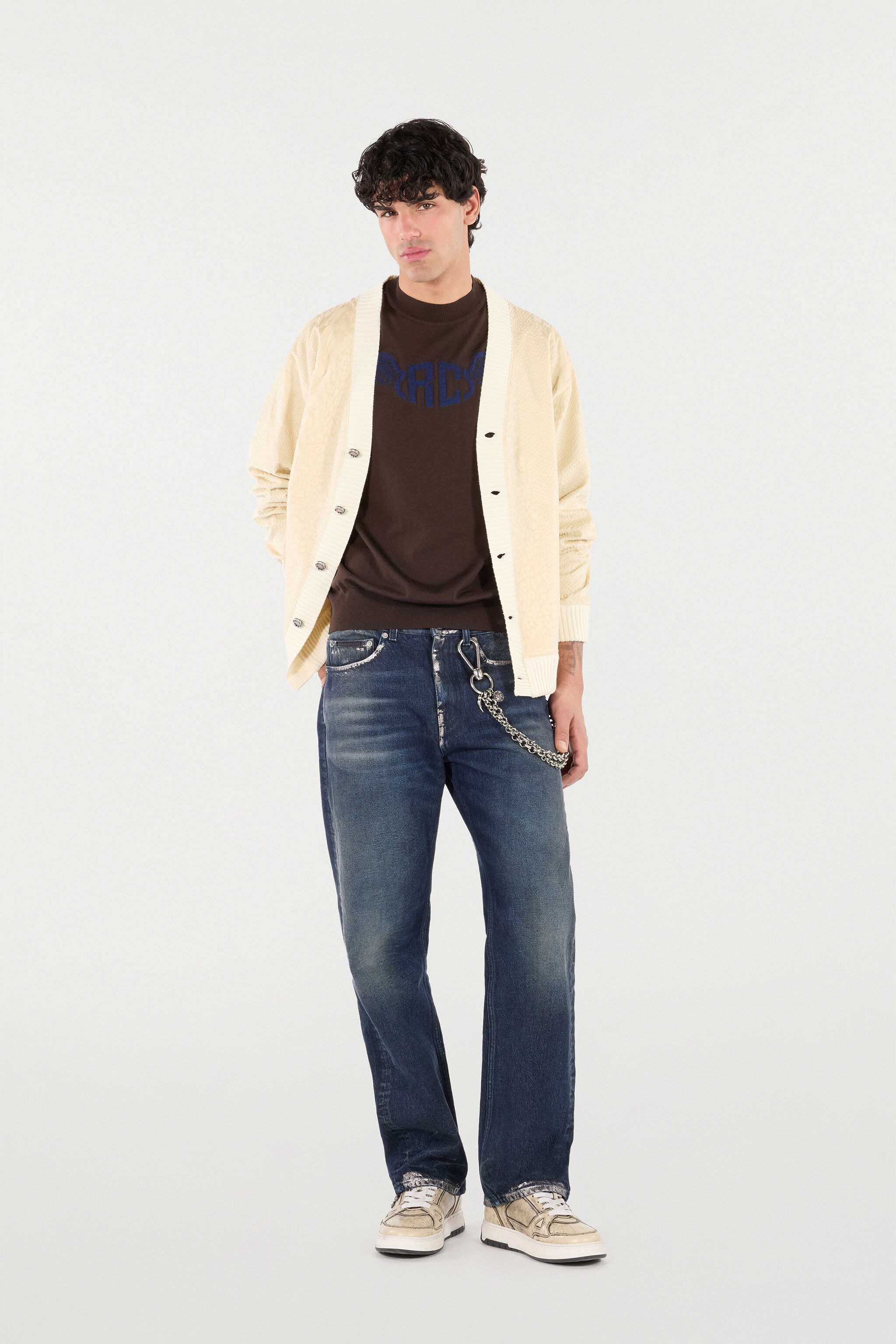 Wool Sweater With Winged Logo - 2