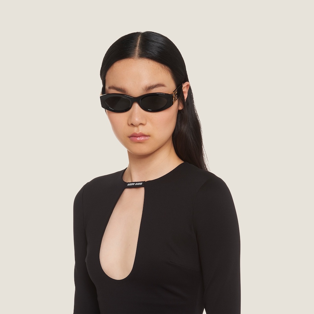 【MIU MIU】 Stretch jersey mini-dress MIU MIU Logo-Print Stretch-Jersey Mini Dress | endource
