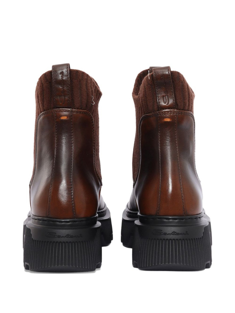 Santoni ribbed mountain boots outlook
