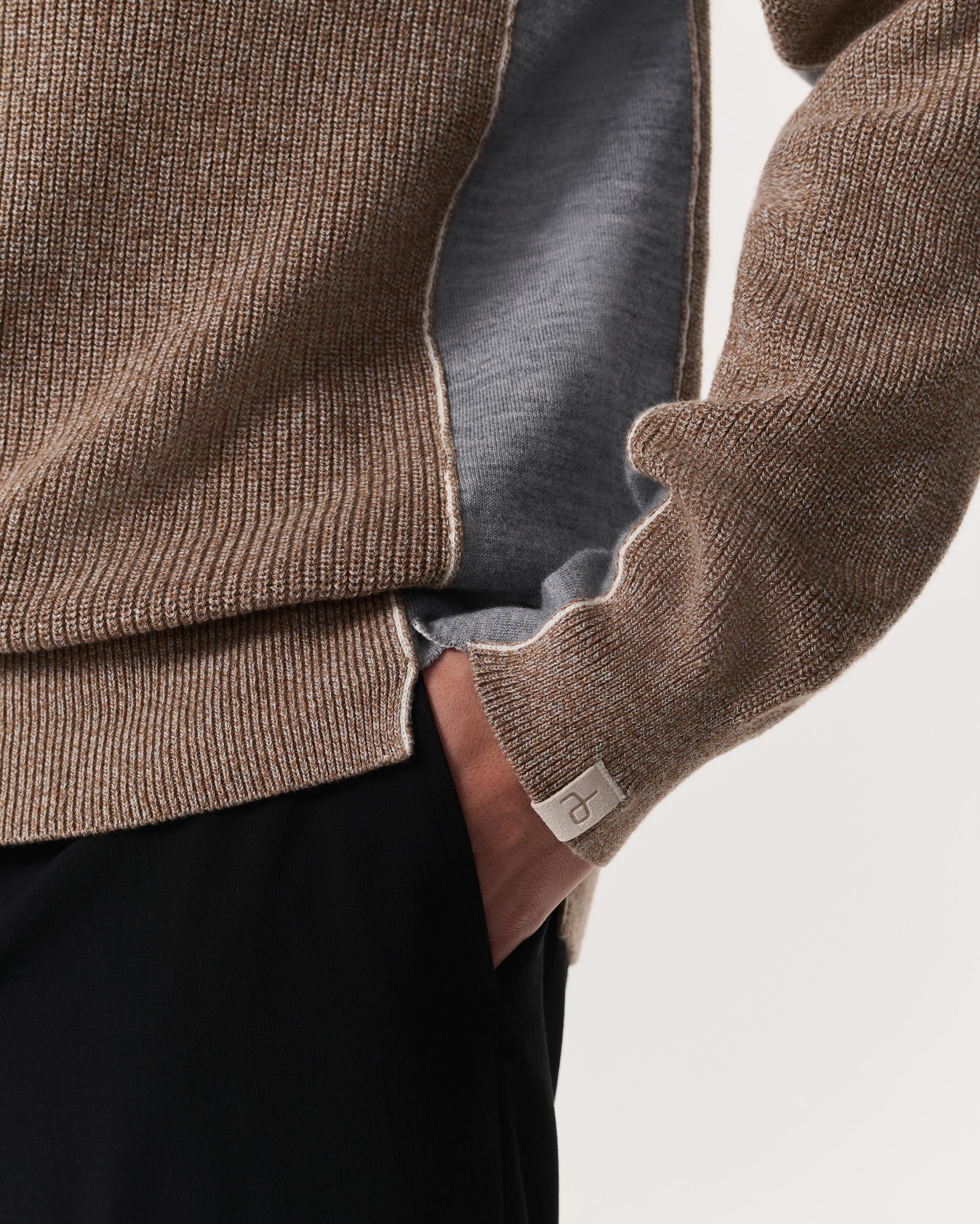 Gabe Spliced Cotton-Blend Crewneck Sweater - 3