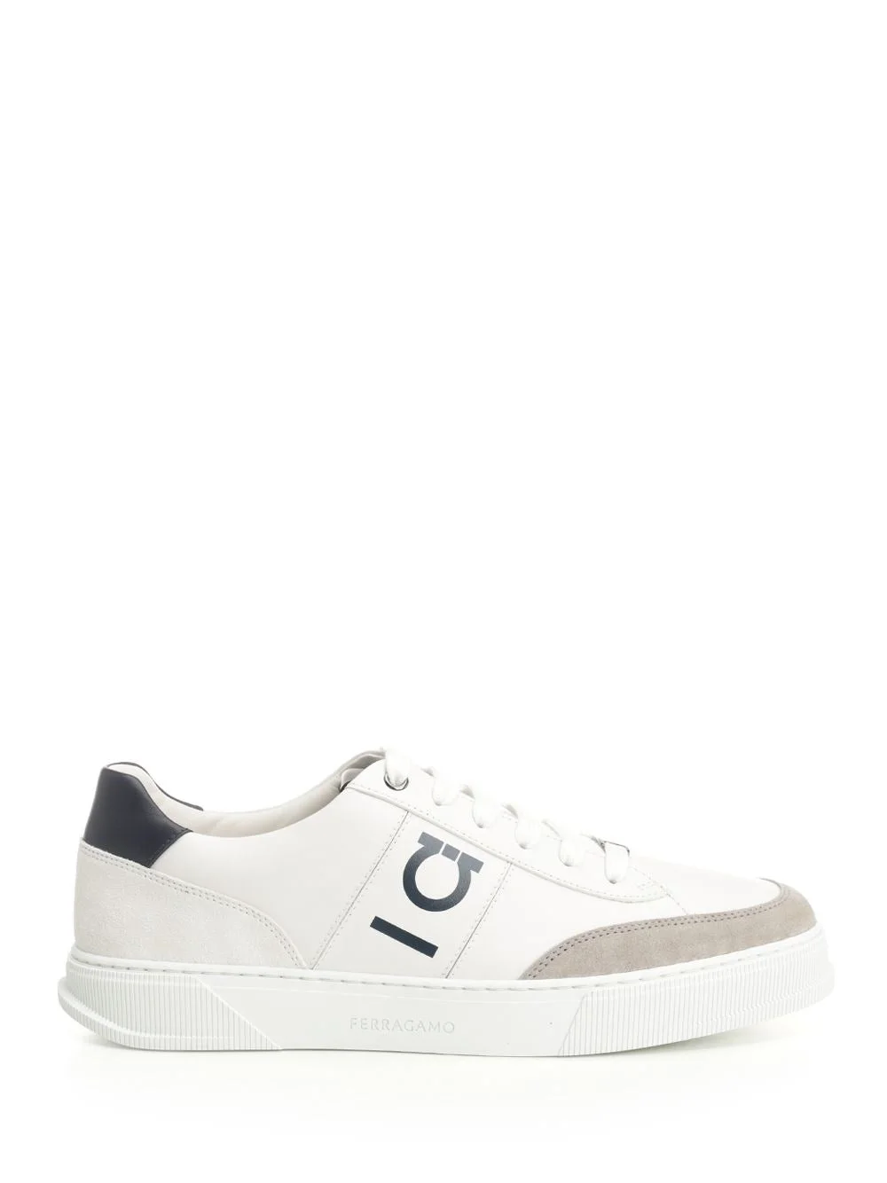 Ferragamo Men Low-Top Sneaker With Gancini - 1