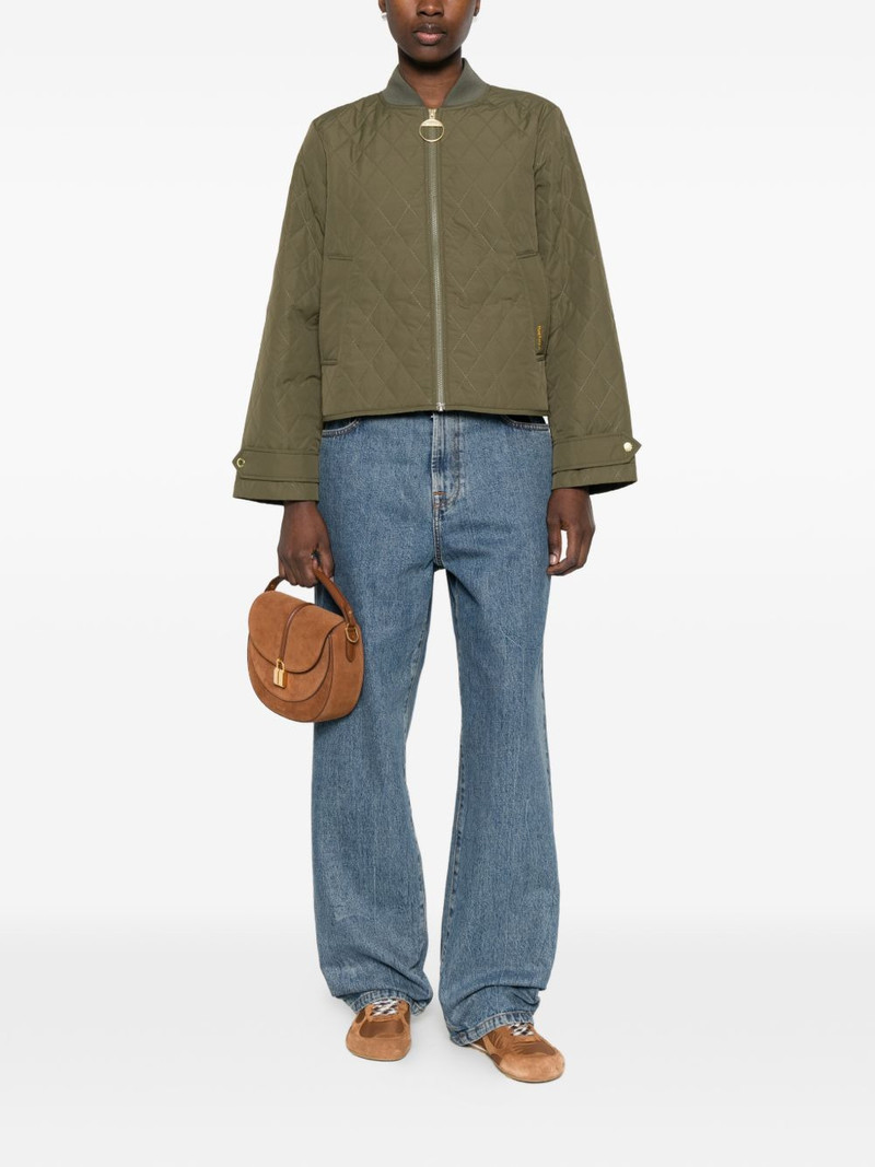 Barbour quilted zip-fastening jacket outlook