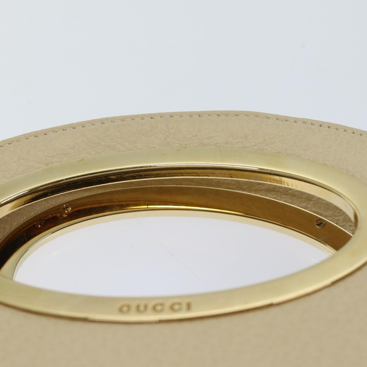 GUCCI Hand Bag Leather Beige 000 1553 000 1553 - 6