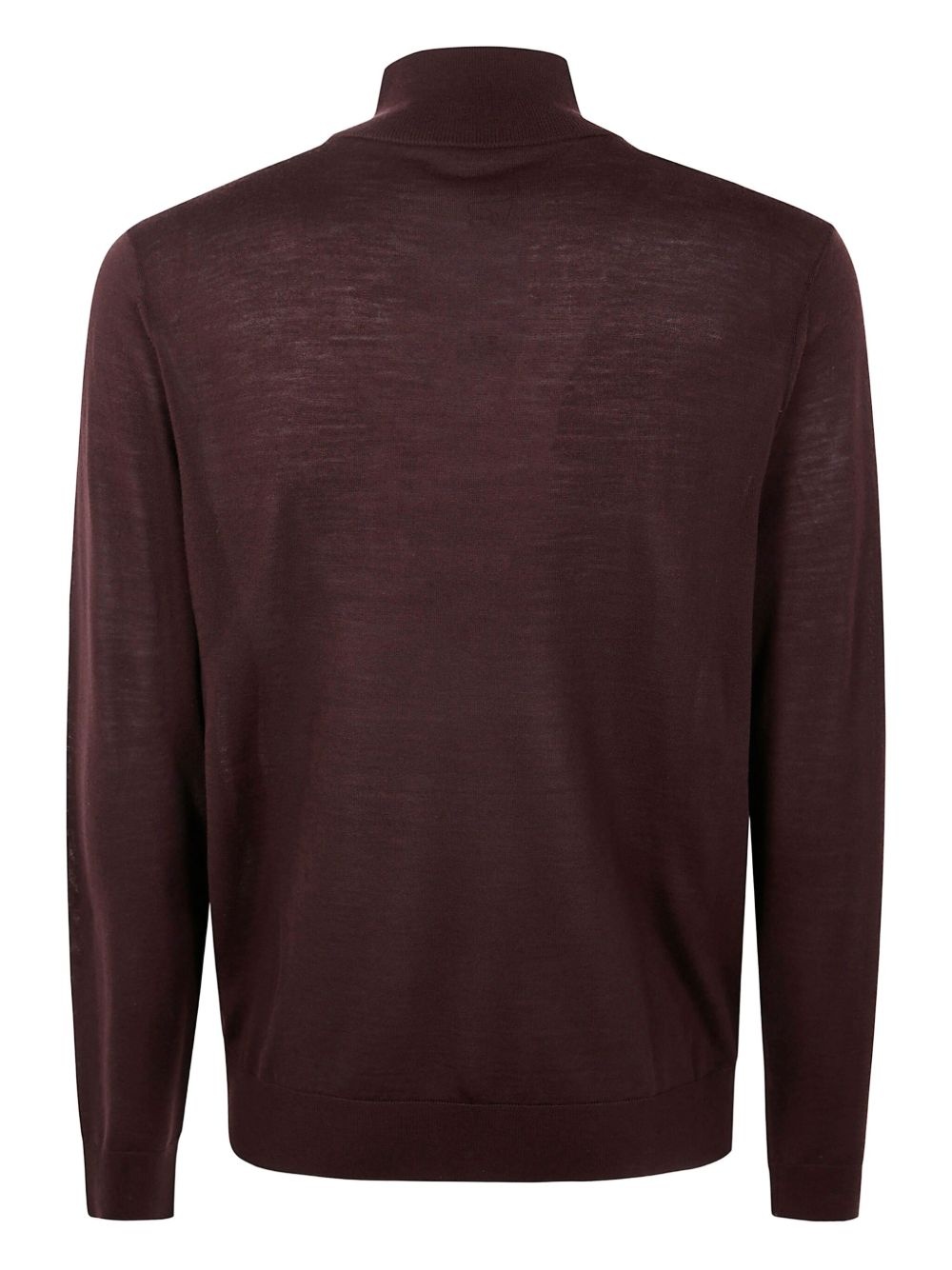 high-neck zip-up sweater - 2