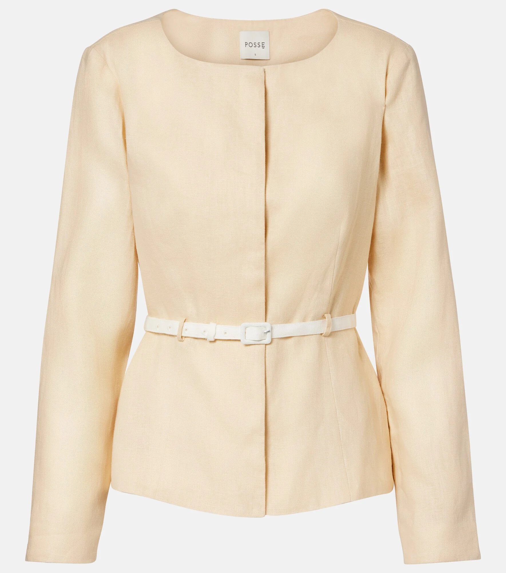 Pamela belted linen jacket - 1