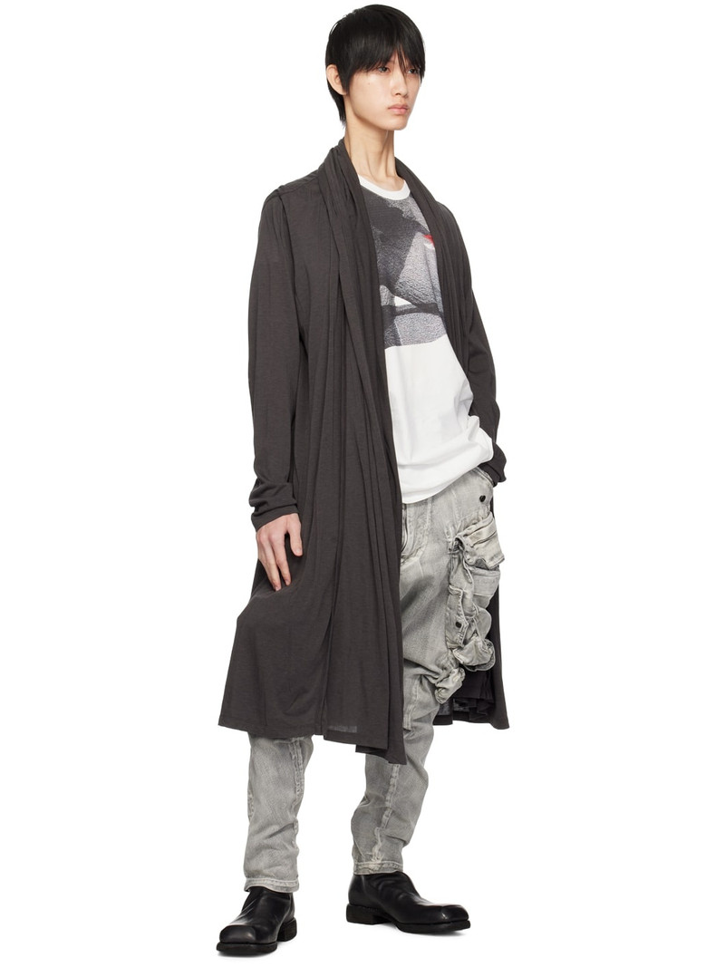 Julius Gray Gas Mask Denim Cargo Pants outlook