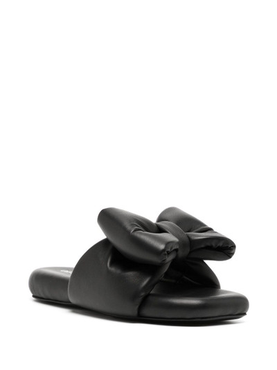 Off-White bow-detail padded slippers outlook