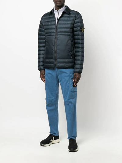 Stone Island Compass-patch padded jacket outlook