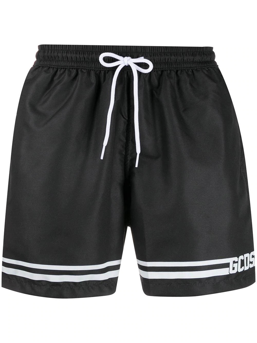 striped logo swimming shorts - 1