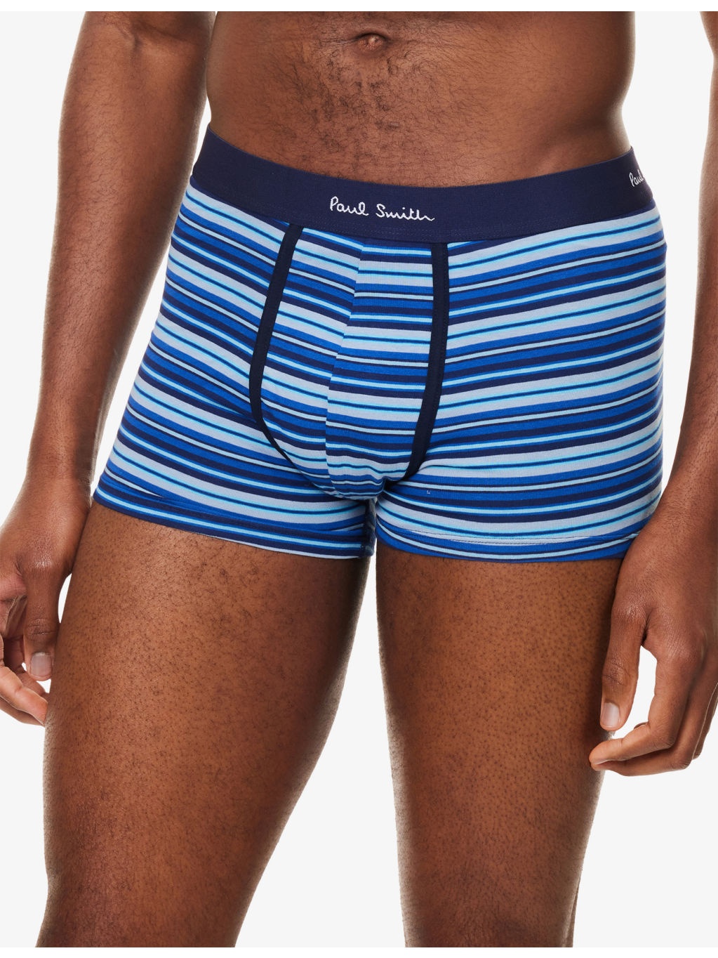 Striped Logo-Branded Pack Of Five Cotton-Jersey Trunks - 4