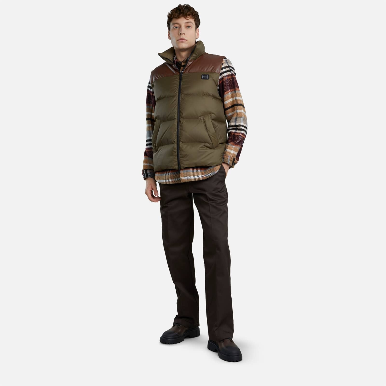 Down Gilet Green - 3