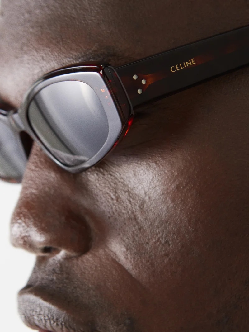 Cat-eye tortoiseshell acetate sunglasses - 4