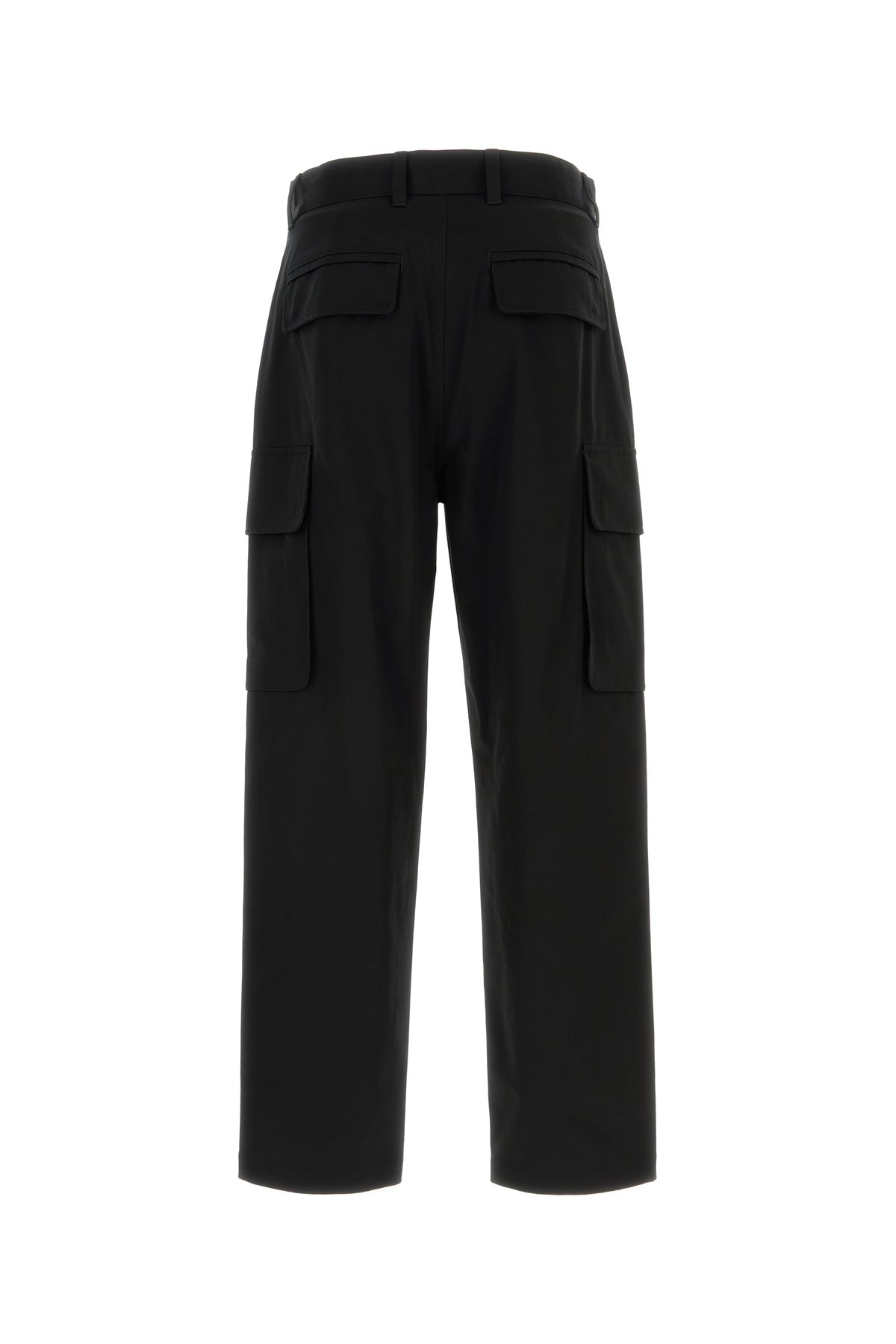 Black cotton cargo pant - 2