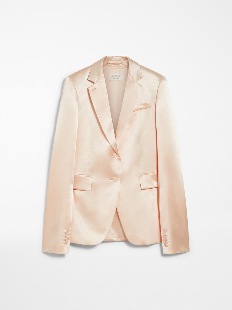 VOLANTE Washed satin blazer - 1