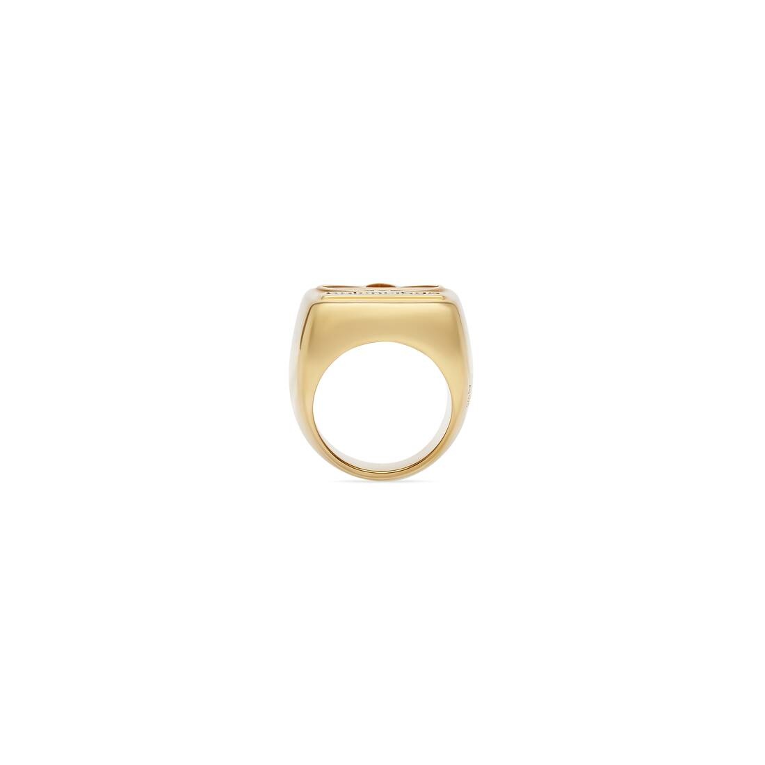 Balenciaga / Adidas Trefoil Signet Ring  in Gold - 3