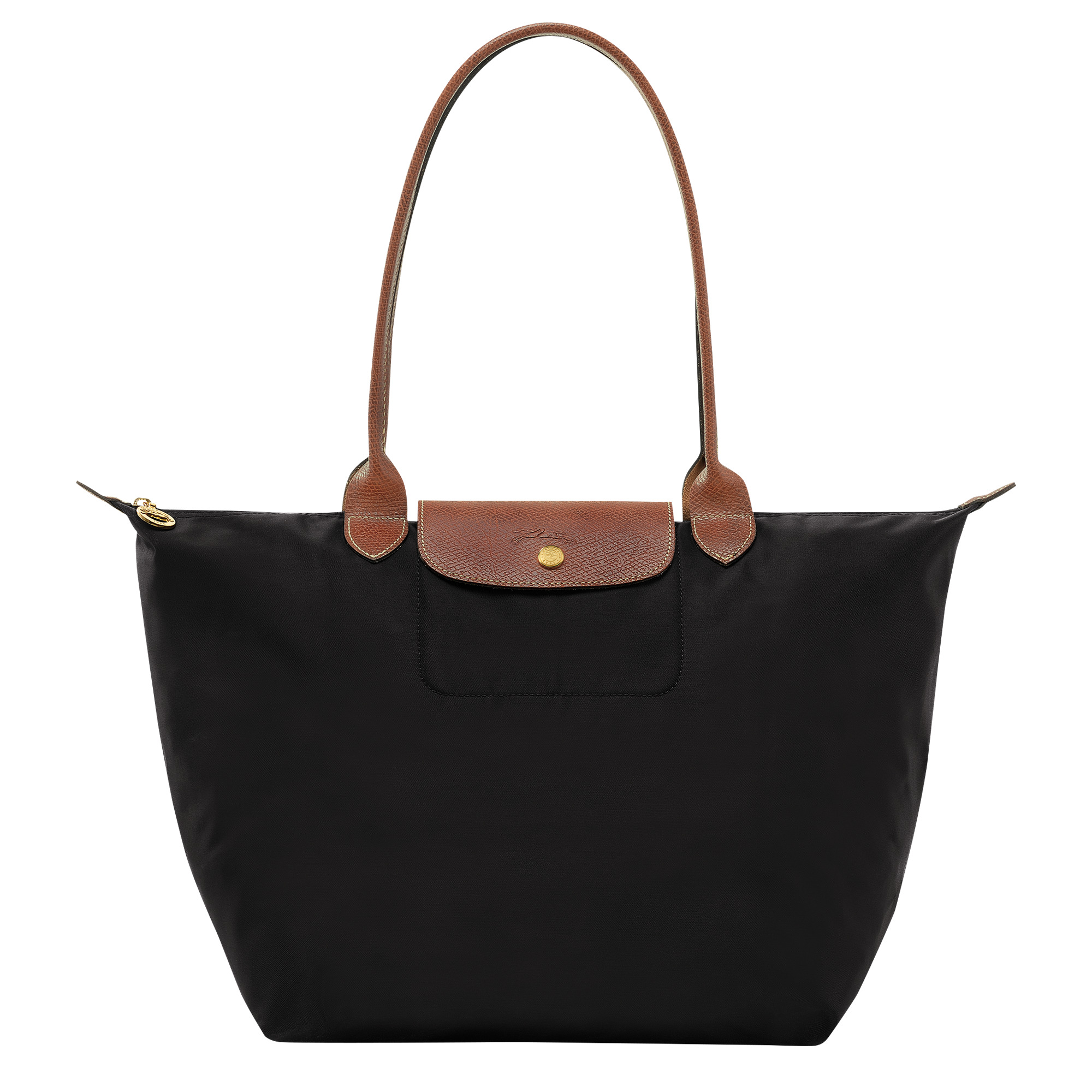 Le Pliage Original L Tote bag Black - Recycled canvas - 1