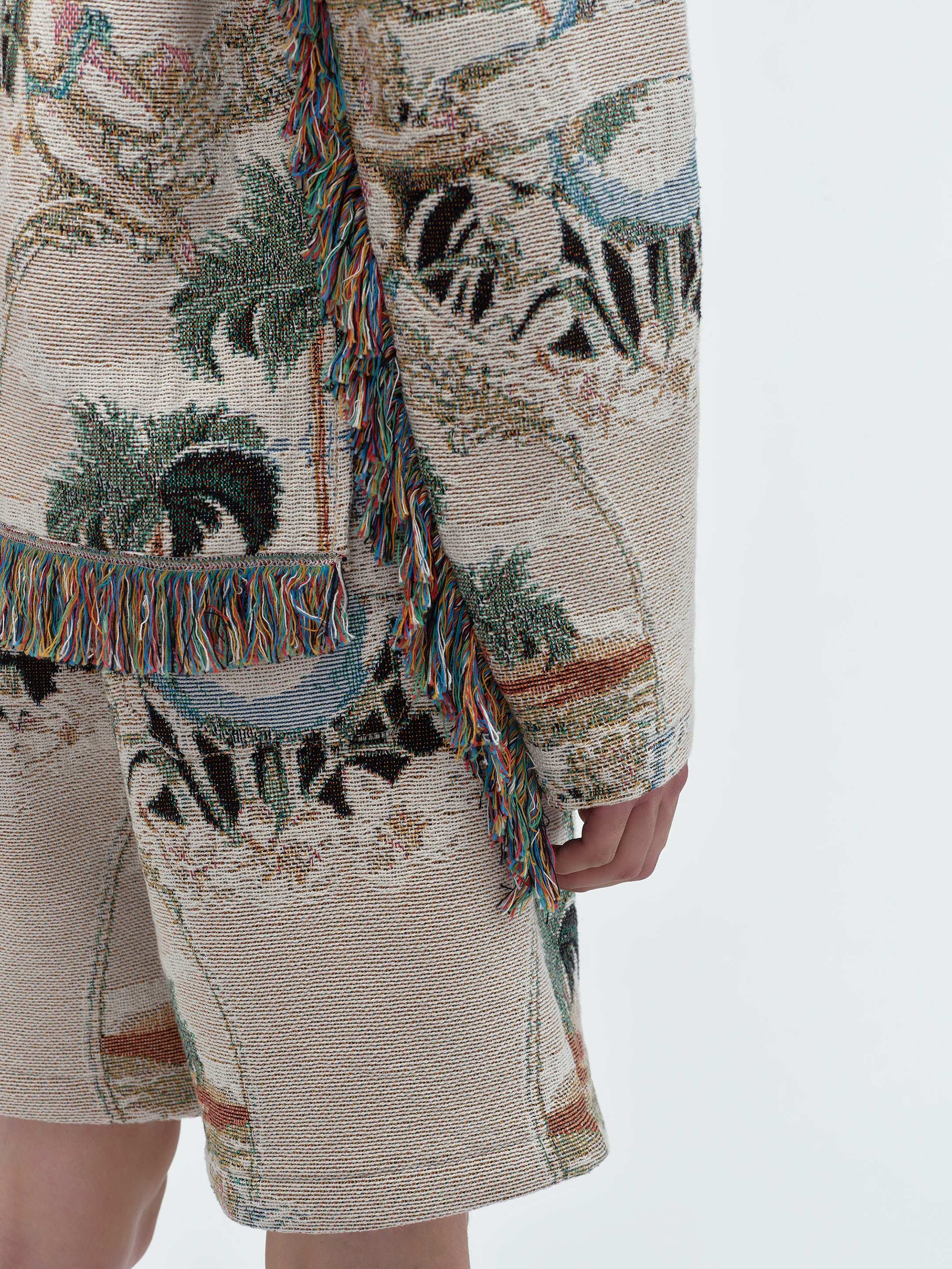 CHERUB PALM TAPESTRY HOODIE - 9