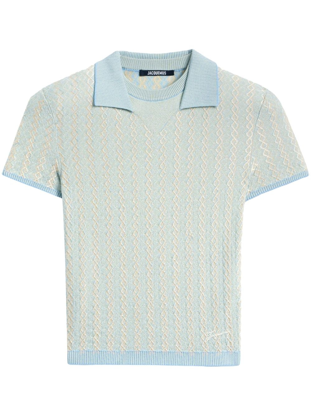 embroidered polo top - 1