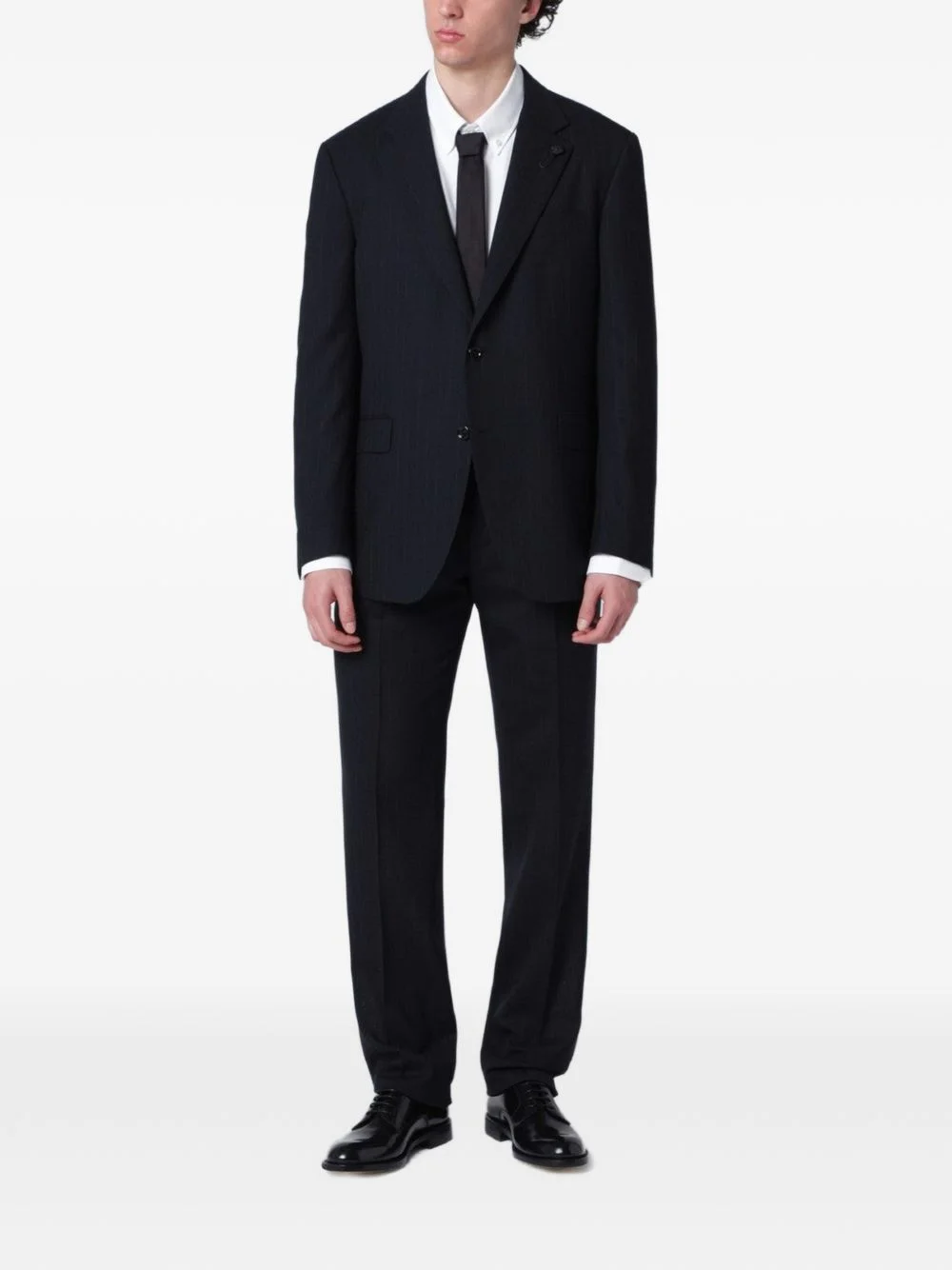 pinstripe single-breasted suit - 1