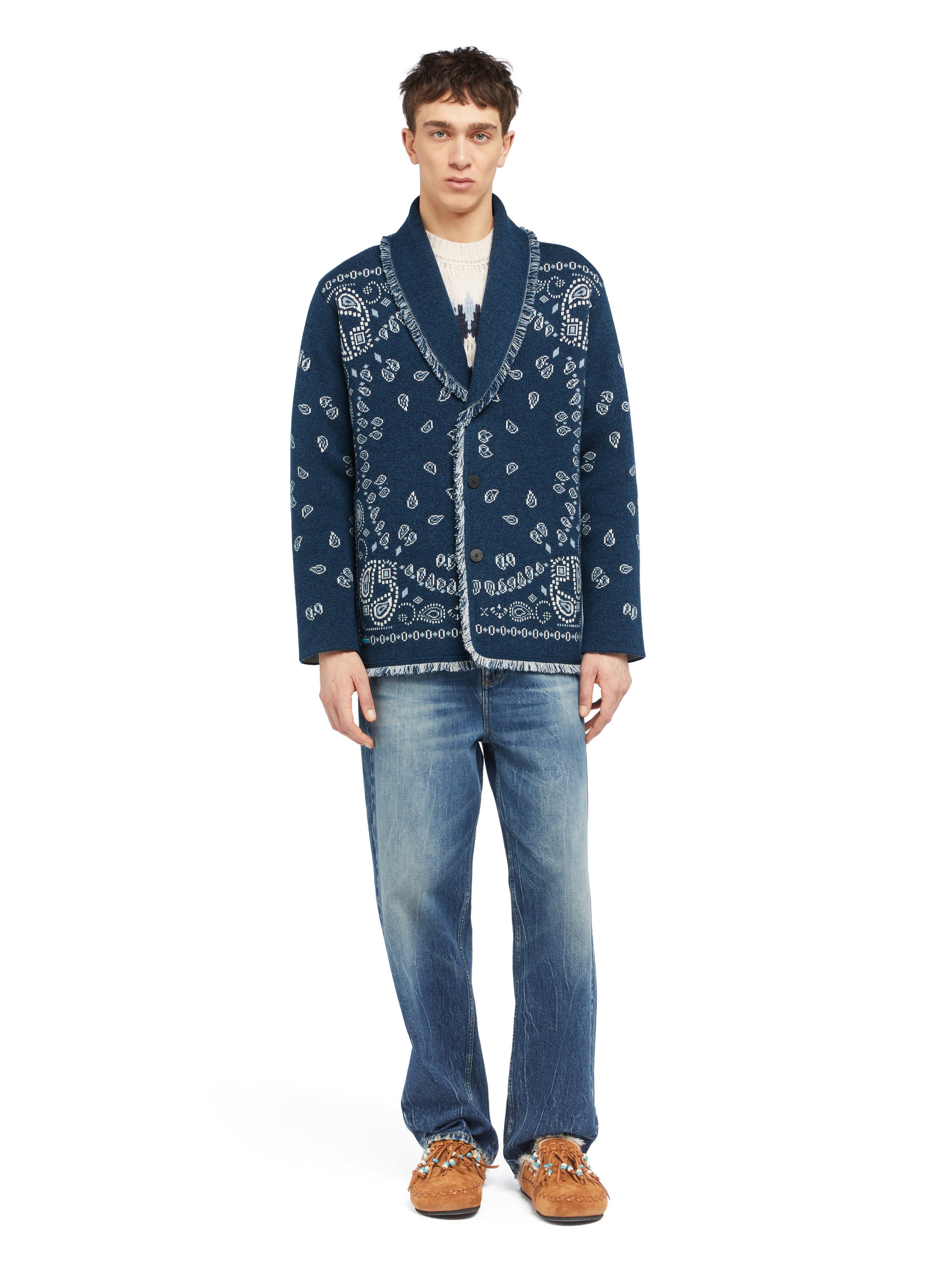 Bandana Jacquard Cardigan - 4