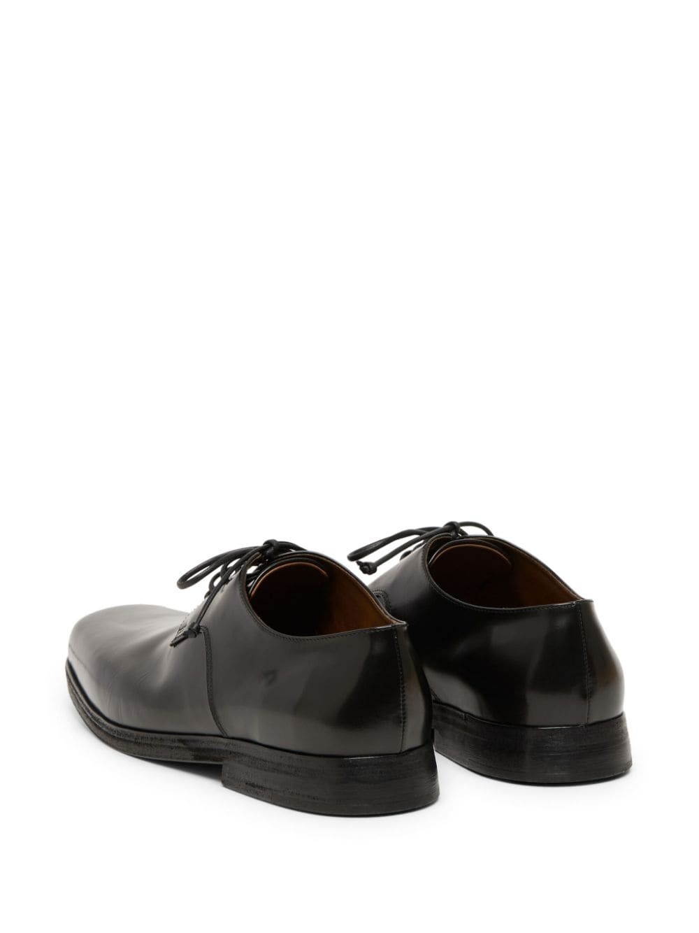 square toe leather derby shoes - 3