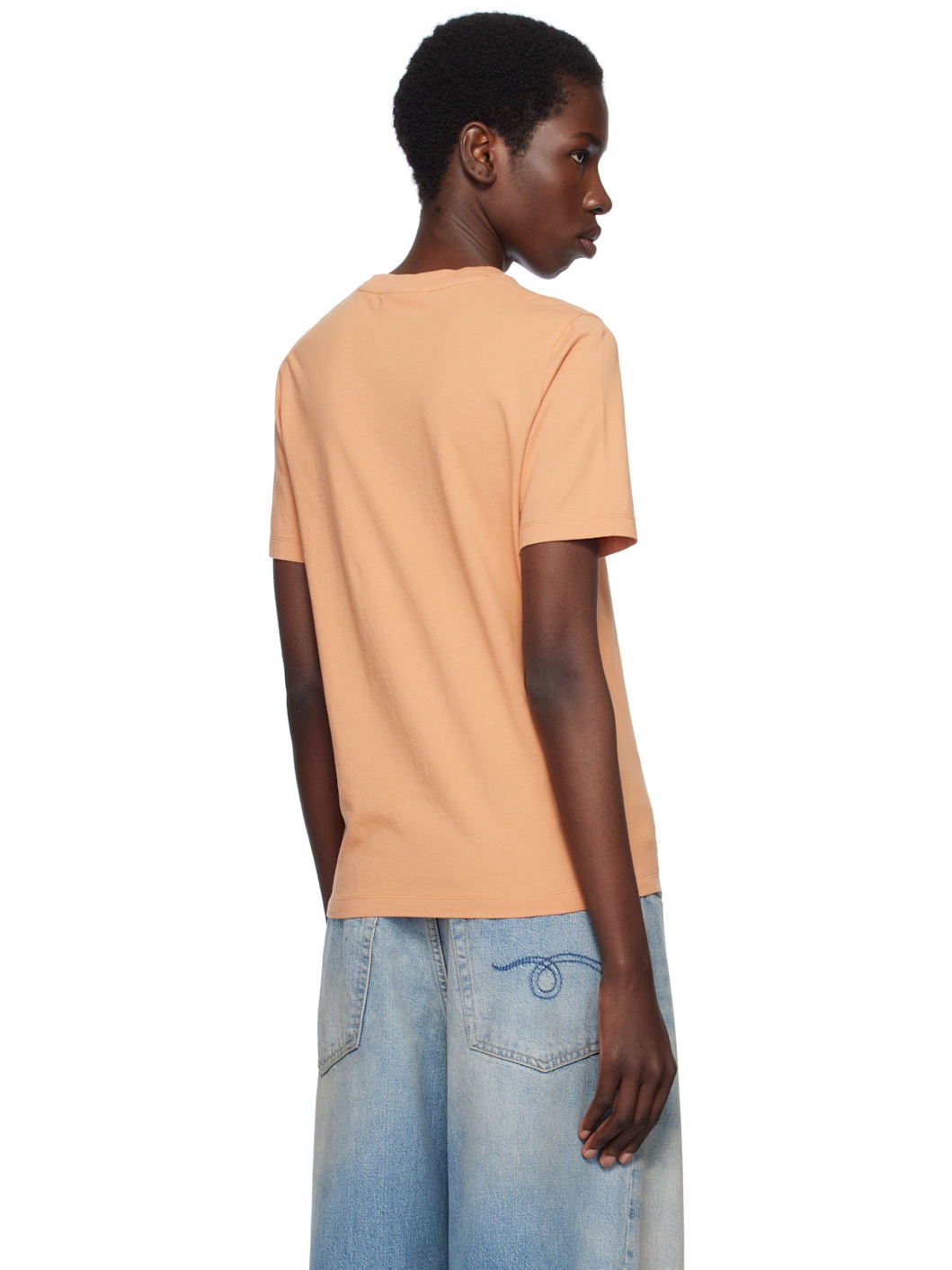 Orange Fox Head Patch Regular T-shirt - 3