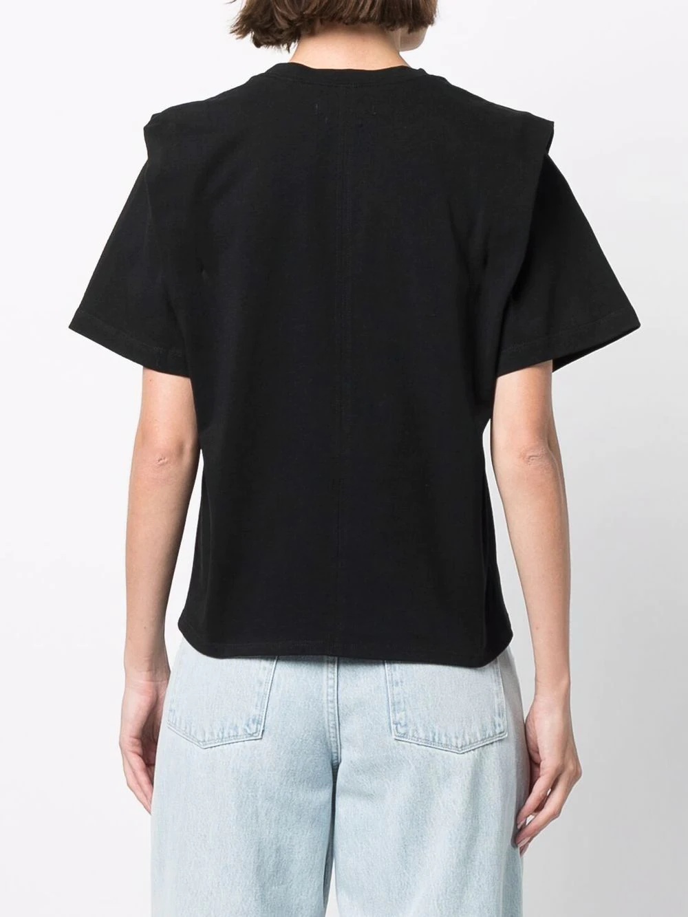 tie-fastening cotton T-shirt - 7