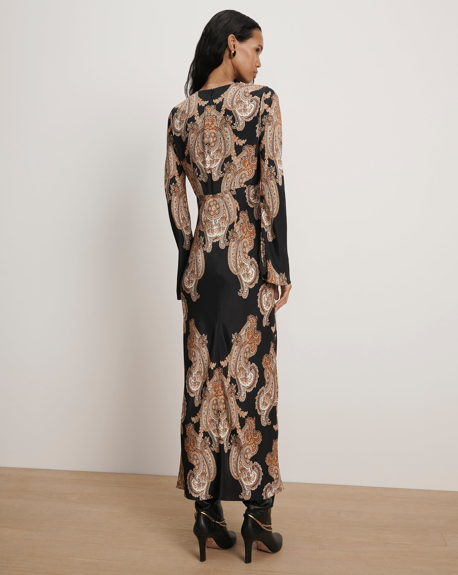 LUPITA PAISLEY MIDI DRESS - 5