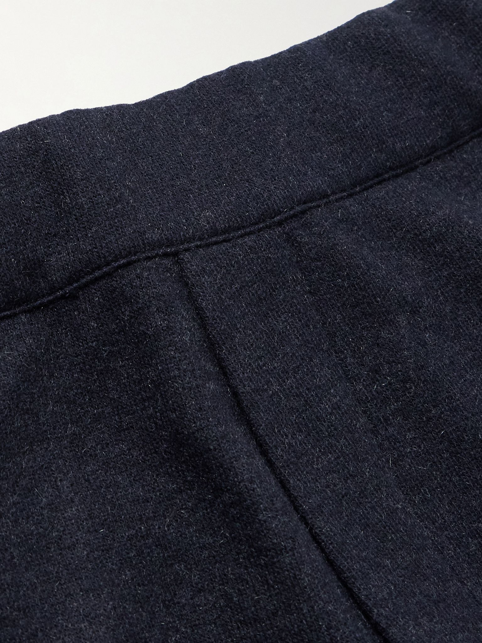 Rio Cashmere-Blend Jersey Drawstring Trousers Navy - 6