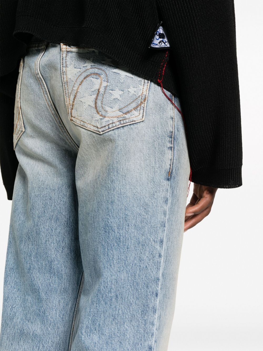 mid-rise flared jeans - 5