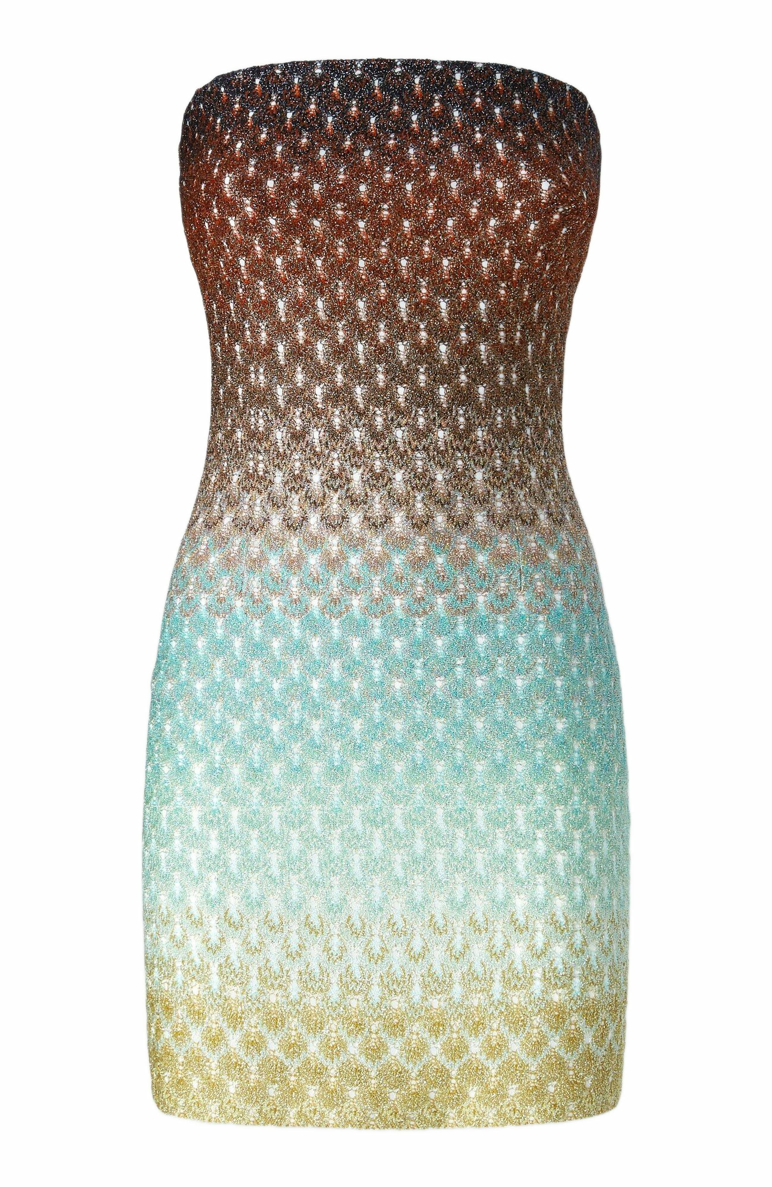 Missoni Strapless Mini Dress In Dégradé Lace in Multicoloured at Nordstrom - 4