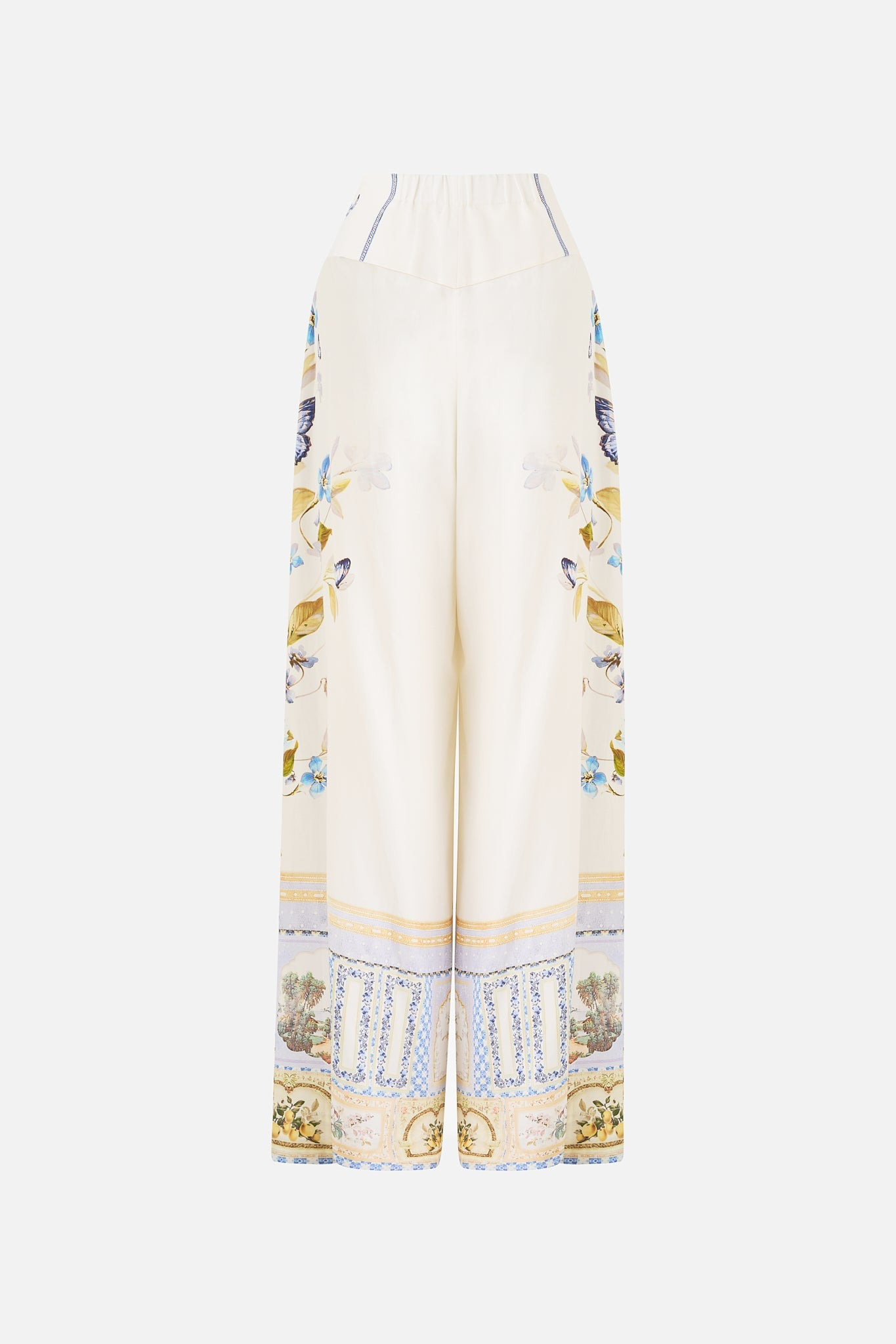 CORSET WAIST WIDE LEG PANT - 8