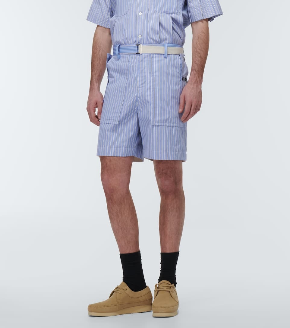 x Thomas Mason striped poplin shorts - 3