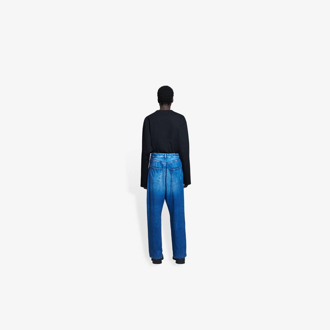 Trompe-l'œil Pants in Blue - 5