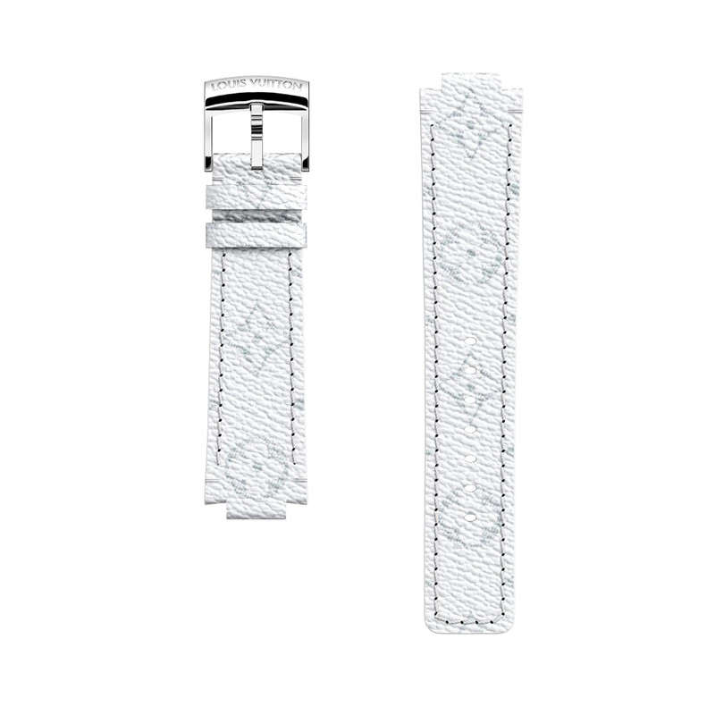 Tambour White Monogram Canvas Strap 1