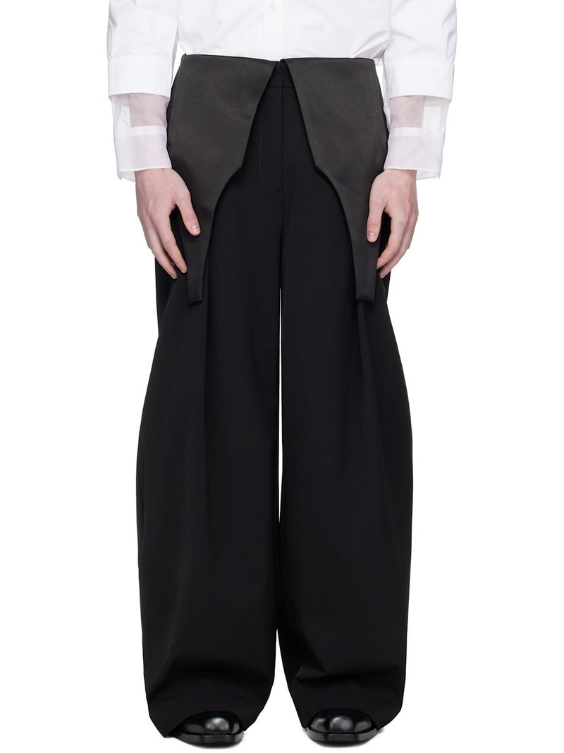 Black 'The Bodysuit' Suit Trousers 1