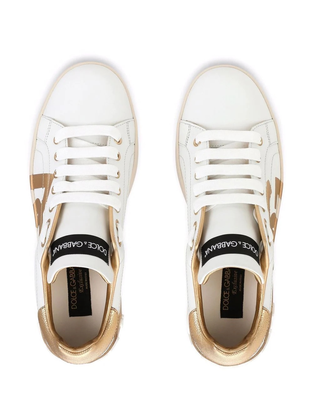 logo-print Portofino sneakers - 4