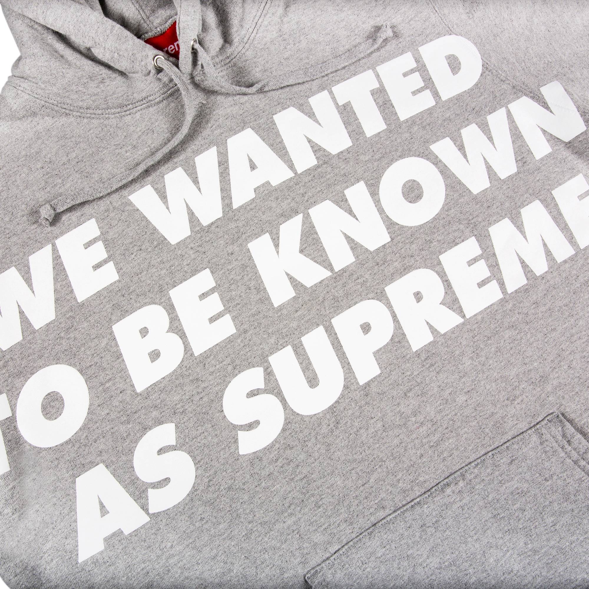 Supreme Known As Hooded Sweatshirt 'Heather Grey' - 2