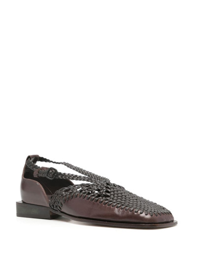 HEREU Tala interwoven leather loafers outlook