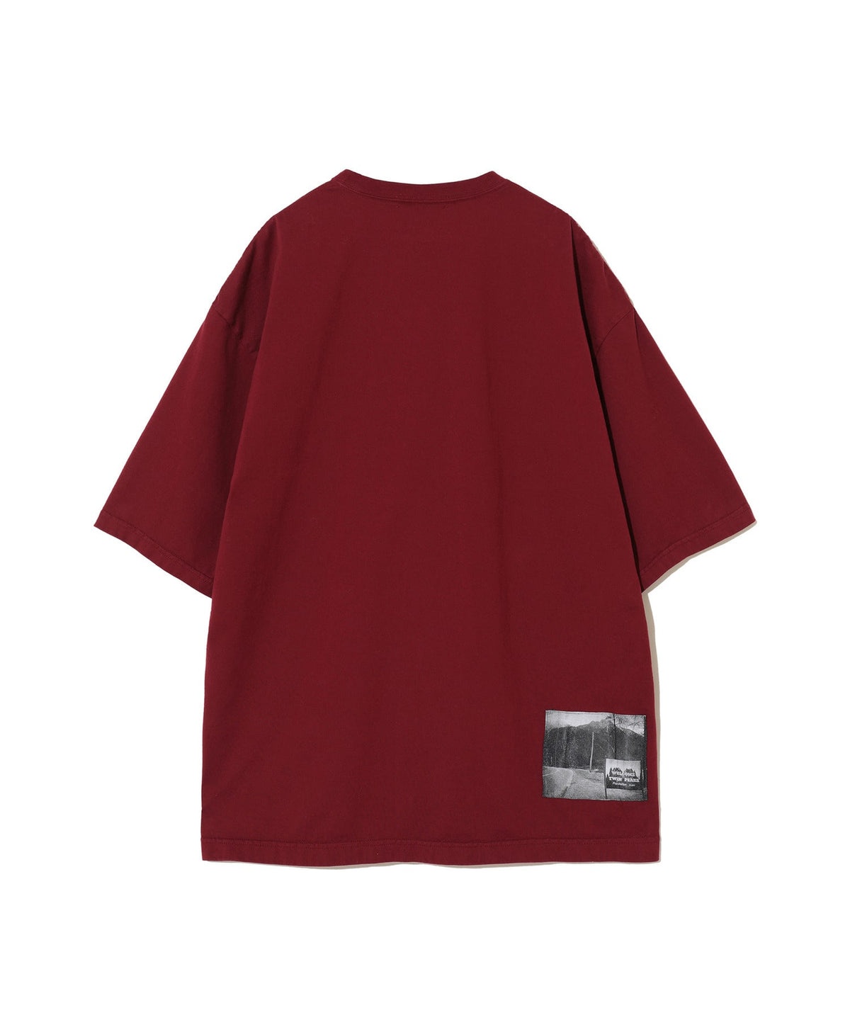 WIDE T-SHIRT (DARK RED) - 2